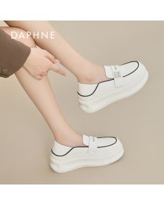 DAPHNE Daphne Women's Thick-Soled Casual Sneakers for Students - Beige Size 38