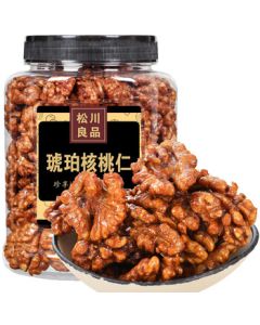 Songchuan Liangpin Xinjiang Amber Walnut Kernels Daily Nuts Snacks Sweet Crispy Delicious 380g Canned