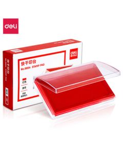 Deli 9864 Square Quick-Drying Stamp Pad (Red) (Piece)