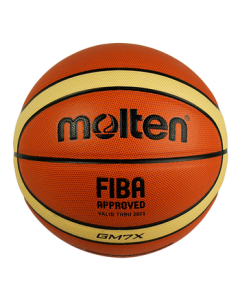 Molten GM7X FIBA Official BGM7X Size 7 Basketball for Adults - Indoor/Outdoor Game Training Competition Basketball
