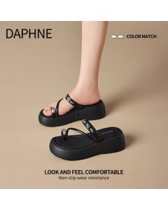 DAPHNE Women's Platform Sandals 2025 New Summer Open-Toe High Heels Fashion Thick Sole Outdoor Beach Shoes