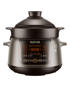 SUPOR Electric Stew Pot, Electric Steamer, Soup Pot, Bird's Nest Steamer, Congee Cooker, Electric Cooking Pot, 5L Ceramic TG50YC705