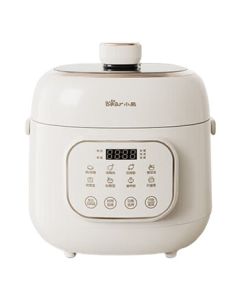 Bear Electric Pressure Cooker YLB-A20X2 White 2L White Ceramic Oil Inner Pot 8 Preset Menus 3 Texture Options 12H Delay Start 600W 10349A20X2002