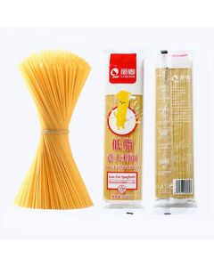LiQing Zero Additives Low-Fat High-Protein #4 Straight Cut Pasta 500g - Western Cuisine Light Meal, Chewy and Durable for Cooking