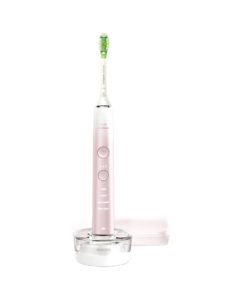 PHILIPS Adult Electric Toothbrush - 3 Intensity Levels, 4 Modes, DiamondClean Upgrade Sonic Toothbrush HX9911/68, Sakura Pink