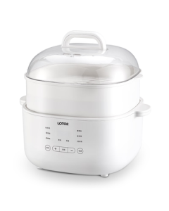 LOTOR Laiduo Large White Electric Stew Pot Multi-functional Cooking Pot Soup Pot Household Large Capacity Water-Bath Steamer Baby Food Steamer Electric Steamer Porridge Pot D31 Basic Model