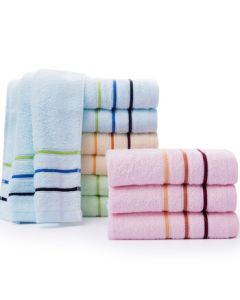 Jierliya Towel, Pure Cotton Solid Color Face Washing Towel, Soft Satin Edge, Non-Shedding, 74*33cm, 85g/piece, 4-Pack