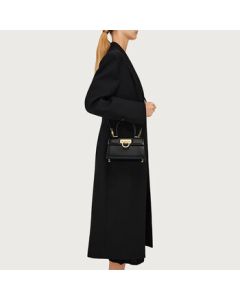 Ferragamo [Clearance - Minor Flaws] Women's Black Classic Top Handle Handbag 0759117 Gift for Girlfriend