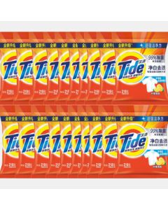Tide Laundry Detergent Powder, Lemon Fresh, Phosphorus-Free, 218g x 20 Bags, Suitable for Hand and Machine Washing