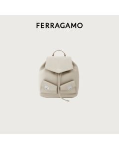 Ferragamo Women's Light Gray Backpack 0785889 Gift for Girlfriend