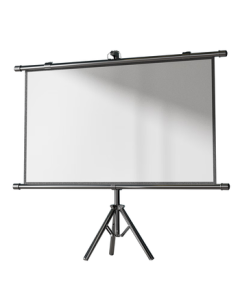 Kuaiduo Xiaowu 100-inch 16:9 Projector Screen with Stand and Wall Mount - White Plastic 4K HD Portable [No Drilling Required] for Projectors like XGIMI, JMGO, Dangbei, Xiaomi, Epson