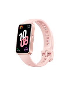 HUAWEI Band 10 Dawn Pink - Dawn Pink Fluoroelastomer Strap, Enhanced Polymer Fiber Case