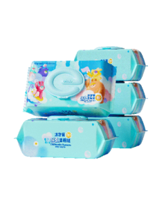 Yienbay Flushable Wet Wipes 80 Sheets * 5 Packs, Intimate Wipes for Baby, Kids, Men & Women