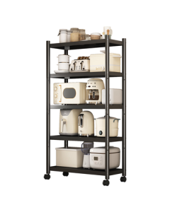 Yicai Nianhua Kitchen Storage Shelf Floor Standing Multi-layer Storage Rack Microwave Oven Shelf [70*40*175cm] 6142