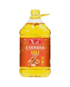 Luhua 5L Peanut-Fragrance Edible Plant Blended Oil, Pressed Grade One Non-GMO Household Cooking Oil