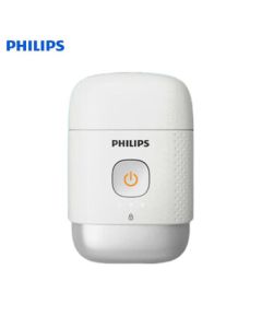 PHILIPS Electric Shaver, Portable Pebble Design, Full Body Washable, Gift for Boyfriend or Elderly, Snow White PQ663/02