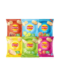 Lay's Potato Chips Combo Pack Mixed 3 Flavors 23g*15 Packs 345g PepsiCo Foods