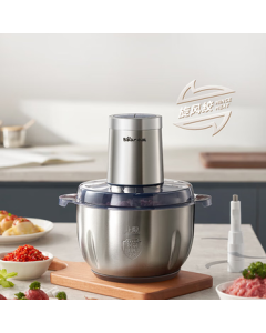 Bear Meat Grinder, Electric Multi-functional Food Mixer for Dumpling Filling and Garlic Mincing, 3L Capacity, Model QSJ-P05E3