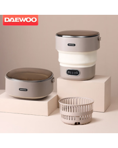DAEWOO Foldable Mini Washing Machine Portable Travel Underwear Socks Small Semi-Automatic Washer DYXY-ZD13