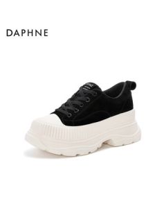 Daphne Casual Shoes for Women, Fashion Thick-Sole Versatile Platform Lightweight Comfortable Women's Shoes 4024404469 Black 37