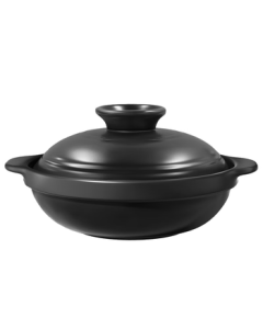 Royalstar Ceramic Casserole Pot for Rice, Soup, and Stews, Wide-Mouth Clay Pot with High-Temperature Resistance, No Cracking When Dry-Heated, Suitable for Gas Stove, 1.7L