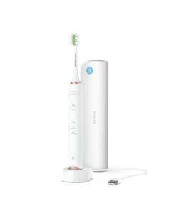 PHILIPS Electric Toothbrush Deep Cleaning Whitening Flagship Adult Sonic Vibration Toothbrush Birthday Gift for Boyfriend Girlfriend HX2451/02 Cotton White