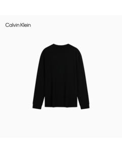 Calvin Klein Jeans 25 Fall New Men's Casual Commute CK Embroidered Pure Cotton Round Neck Long-Sleeve Base Layer T-Shirt