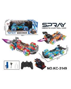 The car is equipped with a handlebar glove dual controller configuration 4