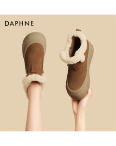 Daphne Birkenstock Women's Boots Winter New Snow Boots Warm Casual Cotton Shoes 4024608067 Brown Size 35
