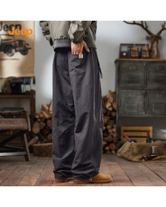 JEEP Cargo Pants 2025 Autumn New Loose Casual Straight Leg Outdoor Trousers Men's Solid Color American Style Long Pants
