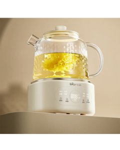 Bear All-Glass Health Kettle Thermostatic Kettle Tea Kettle Herbal Tea Kettle 0 Metal Kettle 24h Timer 24h Heat Preservation 1L YSH-P10Q7