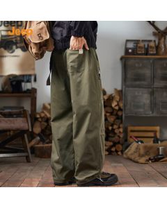 JEEP Workwear Casual Pants Multi-Pocket 2025 Autumn New Straight Leg Outdoor Men's Loose Solid Color Trousers