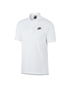 Nike (NIKE) Men's Spring/Summer Short-Sleeve T-Shirt Polo Shirt, Pure Cotton, Sport Casual CJ4457-100 White L