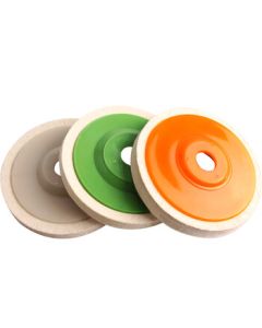 Blue Phoenix Wool Polishing Wheel Mirror Polishing Pad Stainless Steel Metal Wool Polishing Disc 100*16 Angle Grinder Buffing Pad 100 Wool Wheel (10 Pieces)