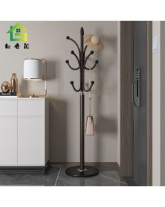 Qiyin Pavilion Floor Standing Coat Rack, Bedroom Hanging Clothes Rack, Living Room Bag Hanger, Household Coat Stand