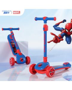 Disney Kids Scooter for Ages 3-10, Foldable with Flashing Wheels, Baby Ride-On Foot Pedal Swing,七夕节 Gift