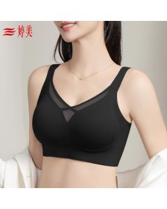 Tingmei Seamless Bra for Women - Minimizer, Full Coverage, Sports, Wire-Free, Side Support, Thin Cup