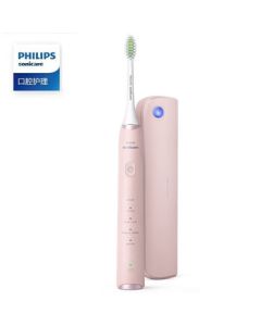 Philips (PHILIPS) Electric Toothbrush for Couples & Adults - Sonic Vibration with Micro Bubble Flow Technology for Deep Cleaning Between Teeth, Whitens Teeth 3 Shades in 2 Weeks - HX2481/02 Elegant Pink