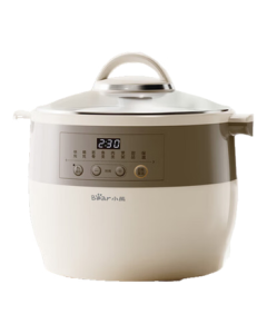 Bear Electric Stew Pot, Electric Steamer, Soup Pot, White Porcelain Stew Pot, Household Ceramic Electric Casserole with 5 Inner Pots (DDZ-B45B2), Supports Drop Shipping
