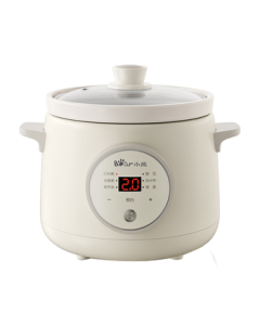 Bear Electric Stew Pot, Electric Steamer, Porridge Maker, Soup Pot, Stew Pot, Baby Porridge Cooker, Infant Steamer, Health Food Pot for 1-3 People, Model E15K2, 1.5L