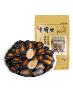 Laojiekou Plum-Flavored Melon Seeds 200g, Nutty Snack with Plum Taste, Daily Nuts