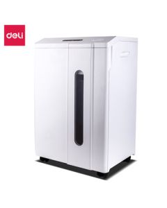 Deli 14408 Paper Shredder, White, Shred Size 1x2mm, Level 7 Security, 5 Sheets per Pass, Speed 2m/min, 34L Bin, Continuous Shredding for 30 Minutes