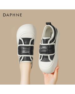 Daphne Women's Casual Shoes Velcro Platform White Sneakers Sport Loafers Shoes 4024101170 Black 38
