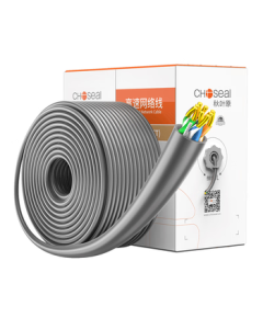 Akihabara (CHOSEAL) Original CAT5e Ethernet Cable [Engineering Edition] Pure Copper Core Structured Cabling POE Power Supply Unshielded Network Cable Grey 305m QS2608AT305S