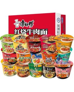 Master Kong Instant Noodles Cup Noodles Whole Case (12 Cups, Random Flavors)