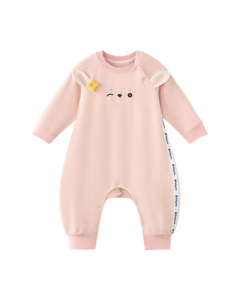 babycare Camellia Baby Romper Winter Thickened Onesie Bodysuit Newborn Baby Clothes Cloud Pink 80cm