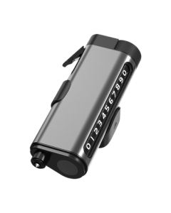 Huangchi Window Breaker Car Number Plate with Parking Phone Display, Car Accessory, Temporary Parking Safety Hammer with Phone Number Holder