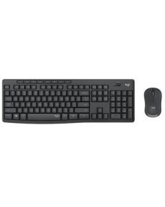 Logitech MK295 Wireless Keyboard and Mouse Combo, Full-Size Quiet Keyboard and Mouse Set with 2.4G Wireless Receiver, Black