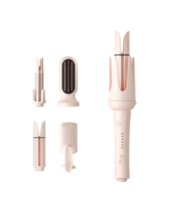 MinHuang [Advanced Styling] 3-in-1 Automatic 40mm Curling Iron 32 Large Curls Wave Curling Wand with Negative Ions 28 5-in-1 Straightening Brush