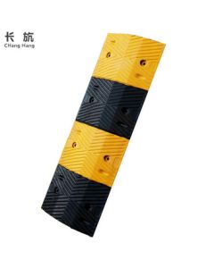 Changhang Rubber Speed Bump for Rural Roads, Gas Stations, and Speed Control (Includes Screws) 1000*350*50mm Standard Type
